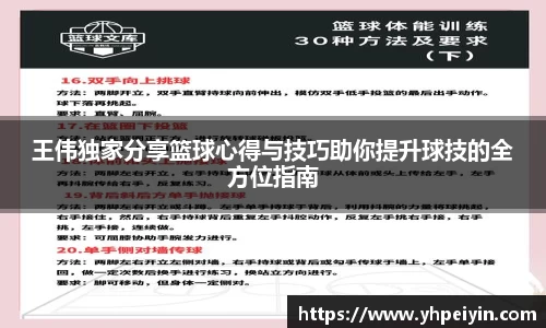 王伟独家分享篮球心得与技巧助你提升球技的全方位指南